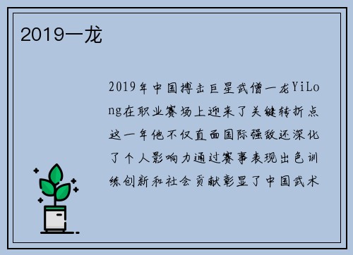 2019一龙